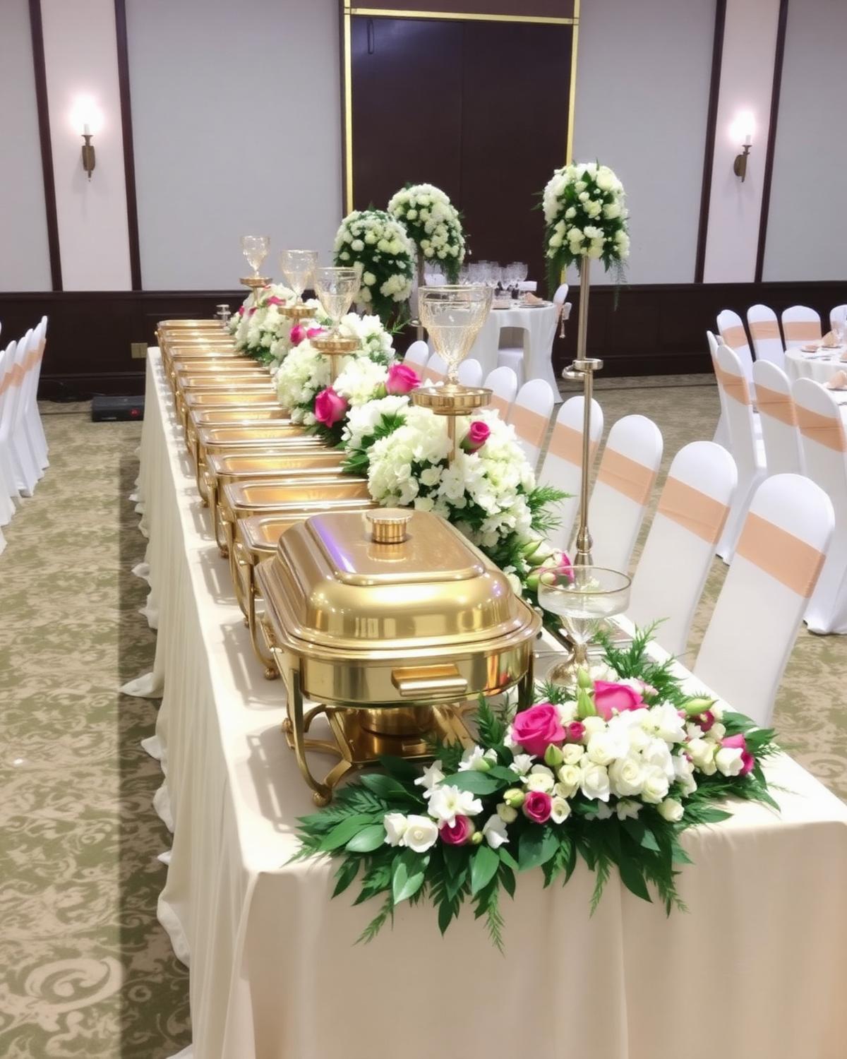 Prasmanan pernikahan elegan